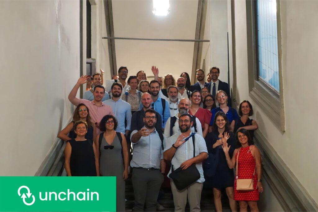 the unchain consortium waving inn florence, italy