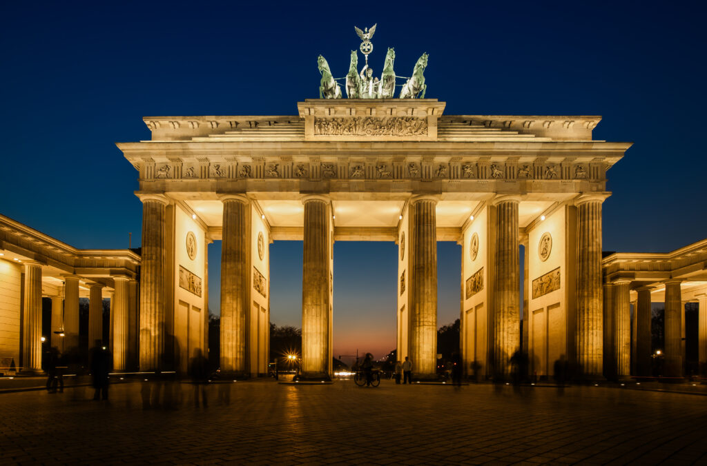 Berlin main attrection at night